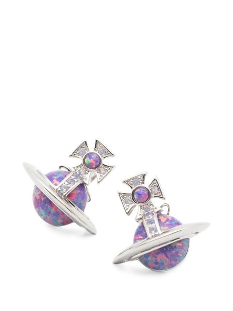 Vivienne Westwood Franca Orb stud earrings - Silver