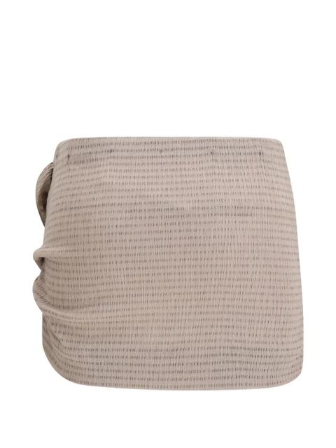 Magda Butrym flower-appliqué mini skirt - Brown - zdjęcie produktu nr 2