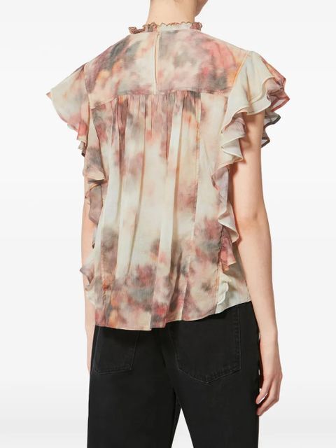 MARANT ÉTOILE Daliyane ruffled blouse - Neutrals