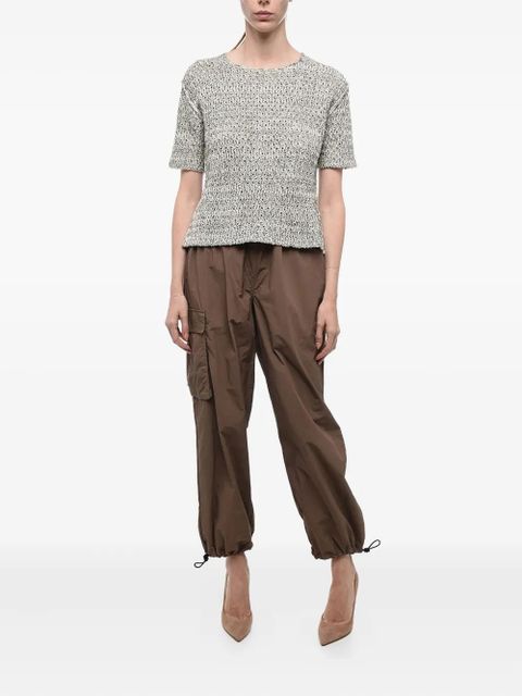 Jil Sander knitted short-sleeve T-shirt - Grey - zdjęcie produktu nr 2