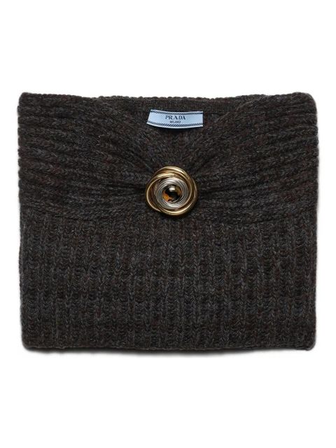 Prada ribbed bandeau top - Grey