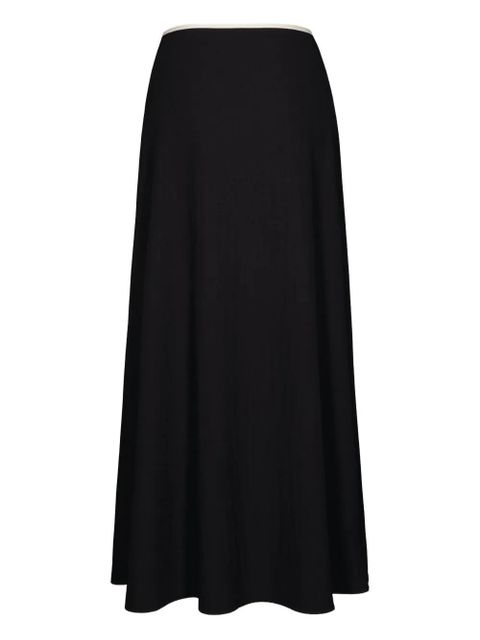 Johanna Ortiz Keel crinkle skirt - Black