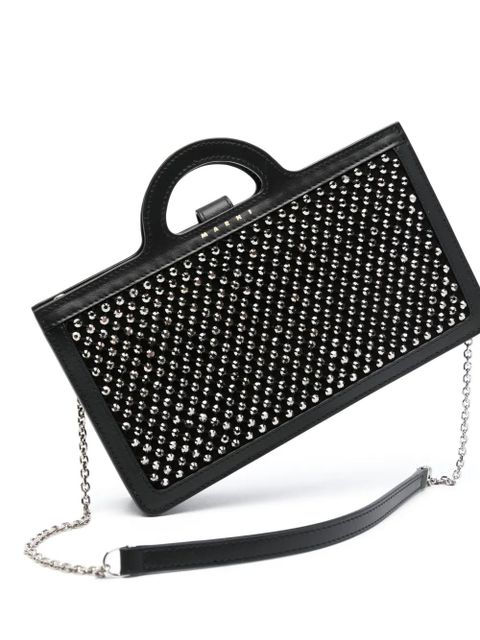 Marni crystal-embellished cross body bag - Black