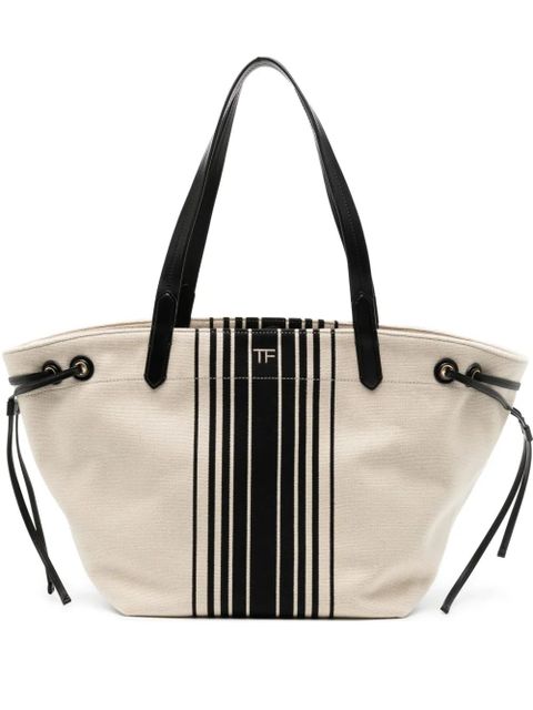 TOM FORD striped jacquard tote bag - Neutrals - zdjęcie produktu nr 1