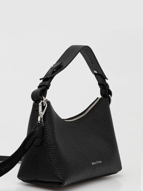 Marc O'Polo torebka skórzana kolor czarny 50819650801109