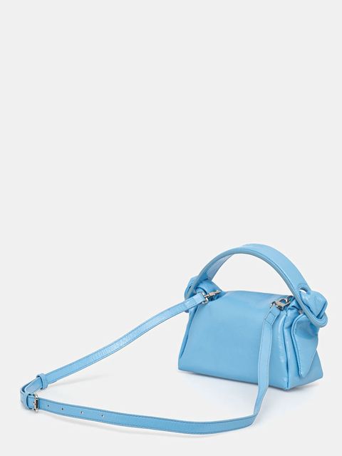 Kenzo torebka skórzana kolor niebieski FF62SA808L02