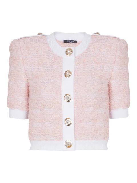 Balmain cropped cardigan - Pink - zdjęcie produktu nr 1