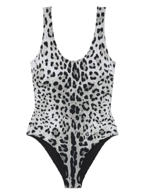 Dolce & Gabbana leopard-print swimsuit - Grey - zdjęcie produktu nr 1