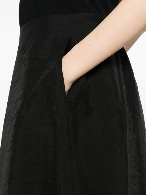 TOTEME Parachute slit midi skirt - Black