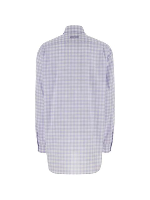 Moschino gingham-pattern shirt - Purple - zdjęcie produktu nr 2
