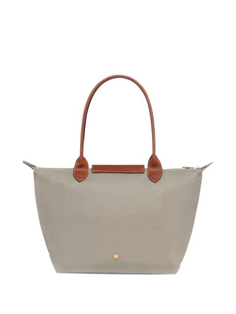 Longchamp Le Pliage Original leather-trim tote bag - Grey