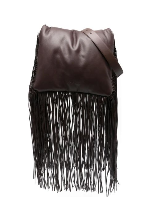 Sportmax fringed clutch bag - Brown