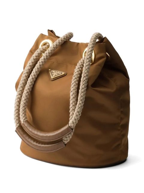 Prada small Mariner bucket bag - Brown