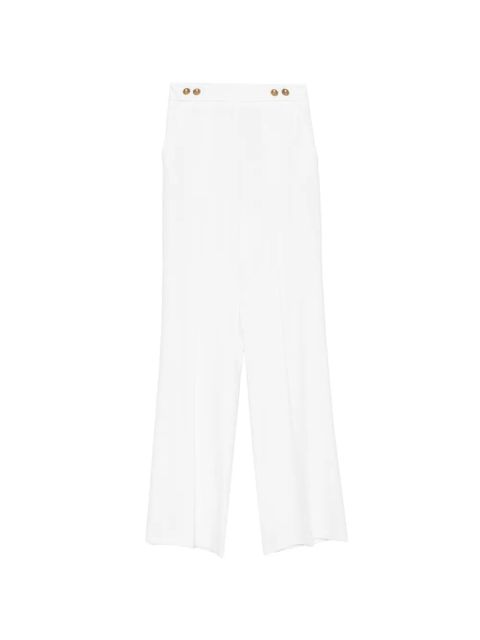 PINKO buttoned straight trousers - White - zdjęcie produktu nr 1