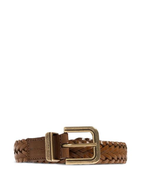 ETRO woven leather belt - Brown - zdjęcie produktu nr 1