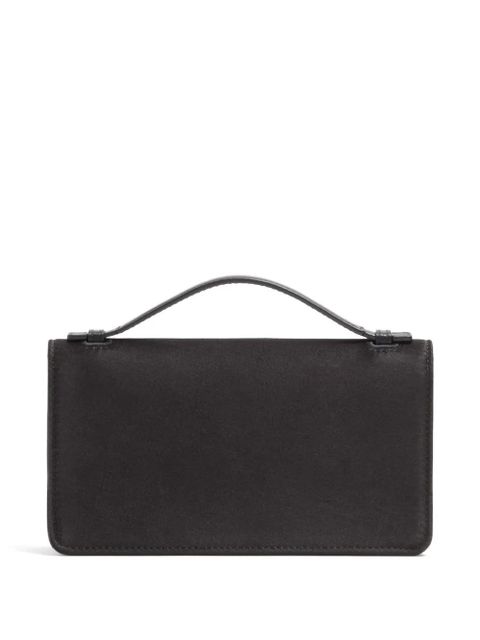 Valentino Garavani Vlogo Signature chain wallet in satin with jewel logo - Black - zdjęcie produktu nr 2