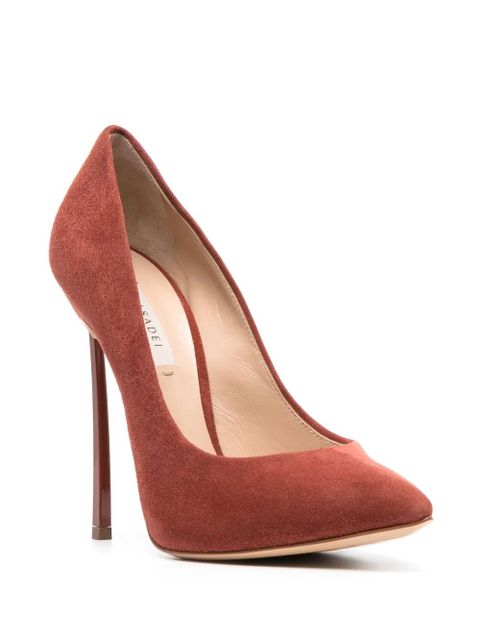 Casadei Blade 120mm pointed-toe suede pumps - Brown - zdjęcie produktu nr 2