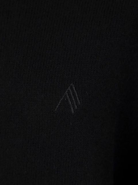 The Attico logo-embroidered sweater - Black