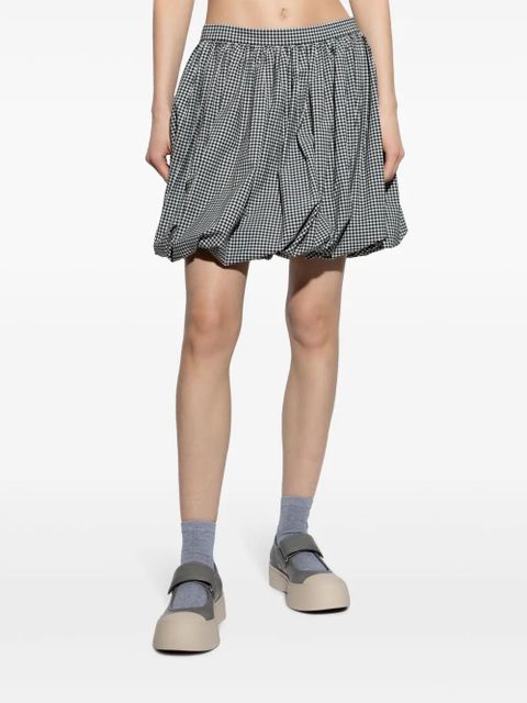 Marni checked mini skirt - Black