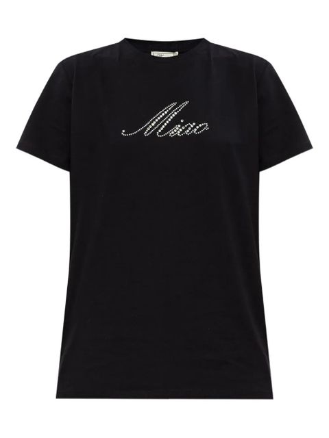 Blumarine crystal-embellished T-shirt - Black - zdjęcie produktu nr 1
