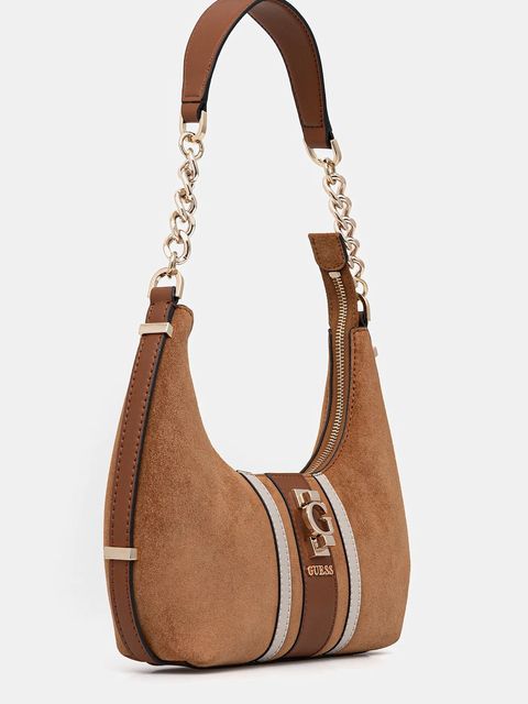 Guess torebka zamszowa ERENIA kolor brązowy HWSB78 38180 - zdjęcie produktu nr 2