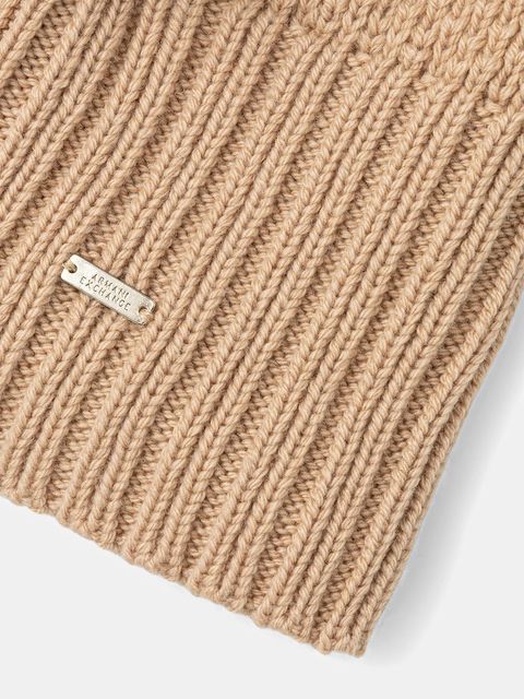 Armani Exchange kominiarka z wełną kolor beżowy XW001501 AF16604 - zdjęcie produktu nr 2