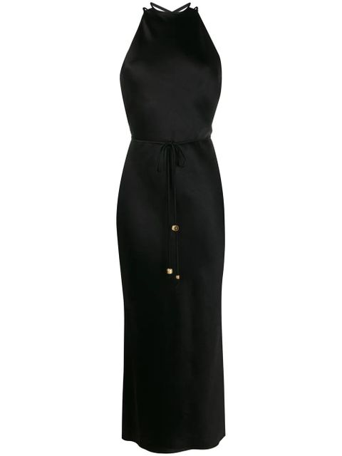 Nanushka Narita laced back slip dress - Black - zdjęcie produktu nr 1