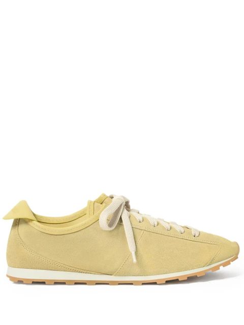 Jacquemus The Tennis suede lace-up sneakers - Yellow - zdjęcie produktu nr 1