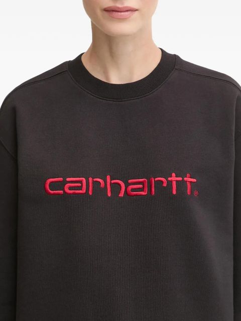 Carhartt WIP logo-embroidery sweatshirt - Black