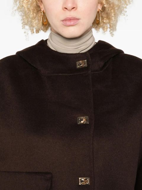 Ba&Sh hooded patch-pocket jacket - Brown