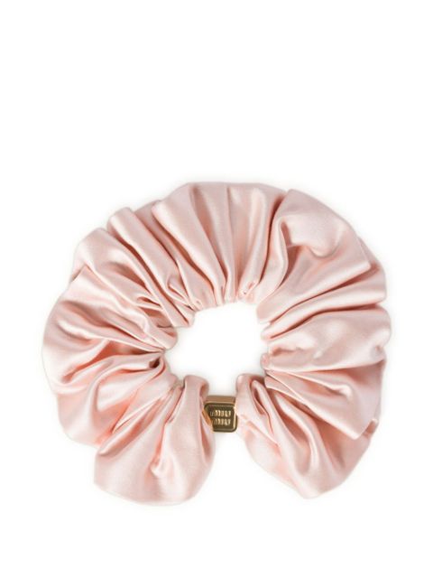 Miu Miu satin scrunchie - Pink - zdjęcie produktu nr 1
