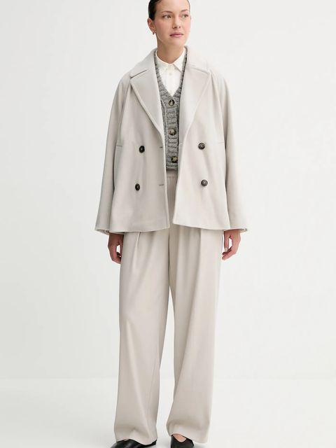 Marc O'Polo kamizelka z wełną damski kolor szary ciepły 5000007307 - zdjęcie produktu nr 2