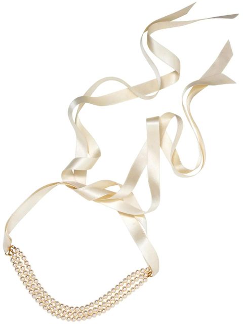 Jennifer Behr Blaire faux pear-embellished choker - Neutrals - zdjęcie produktu nr 1