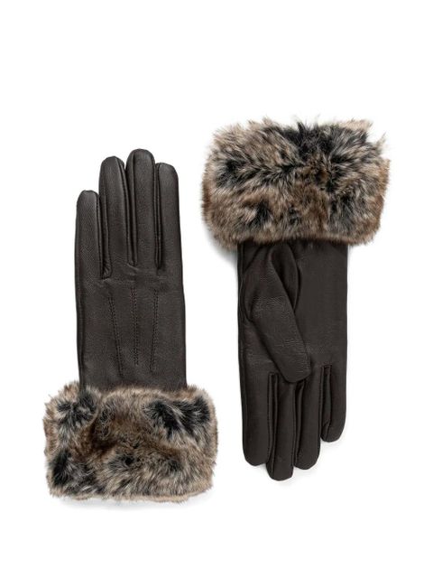 Barbour leather gloves - Brown - zdjęcie produktu nr 1