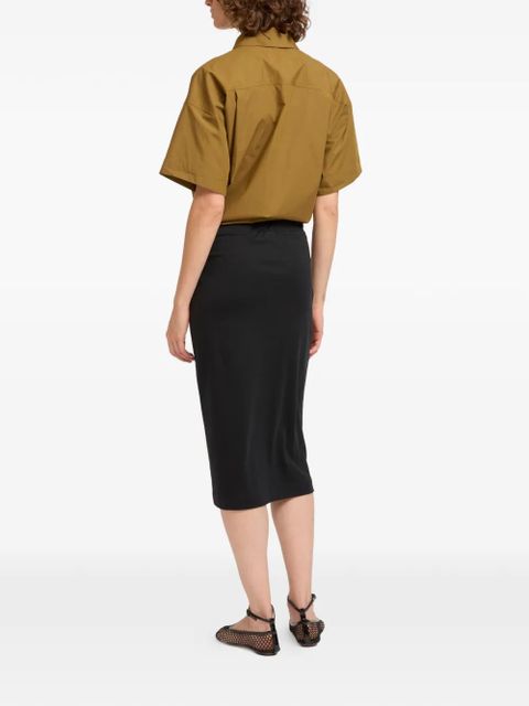 Yves Salomon draped skirt - Black