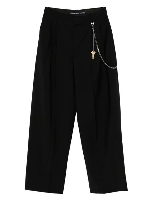 Alexander Wang pleated key-chain trousers - Black - zdjęcie produktu nr 1