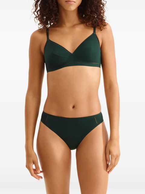 ERES Lydia Soyeuse wireless triangle bra - Green