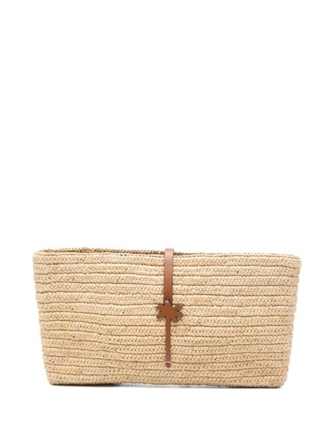Manebi Kaia palm-tree clutch bag - Neutrals - zdjęcie produktu nr 1