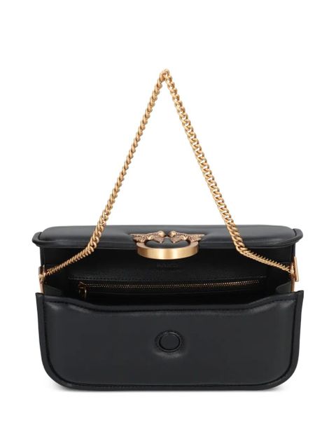 PINKO small love birds chain shoulder bag - Black