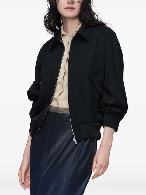 Maison Margiela virgin wool bomber jacket - Black - zdjęcie produktu nr 2