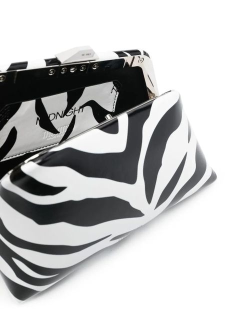 The Attico 8.30pm logo-print clutch bag - Black - zdjęcie produktu nr 2