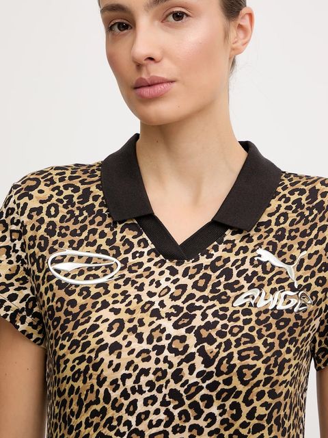 Puma x A$AP ROCKY polo bawełniane damski kolor brązowy 636099