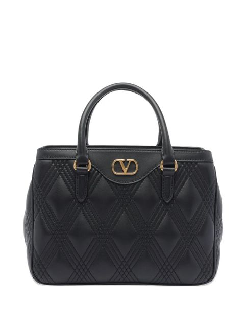 Valentino Garavani VLogo quilted leather handbag - Black - zdjęcie produktu nr 2