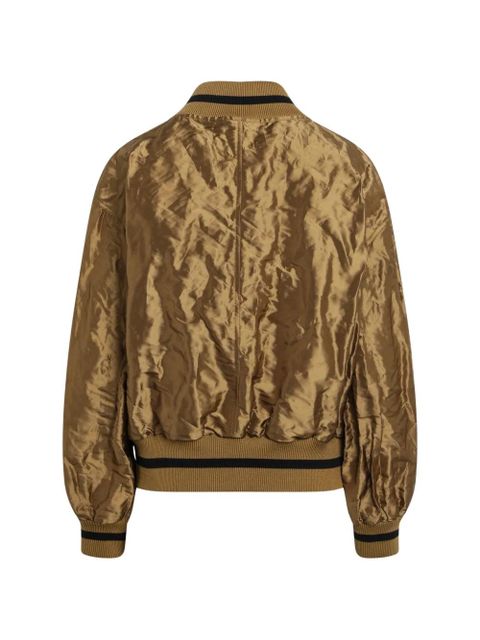 LOEWE front pockets bomber jacket - Brown - zdjęcie produktu nr 2