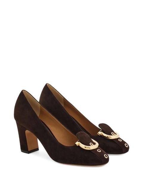 Ferragamo 70mm Gancini block-heel pumps - Brown - zdjęcie produktu nr 2