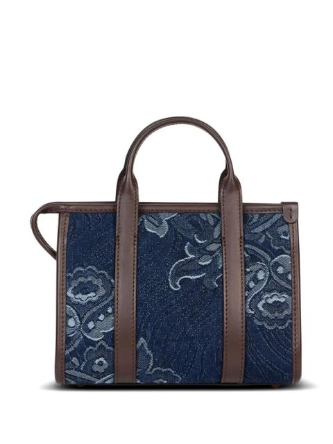 ETRO mini floral-jacquard denim tote bag - Blue - zdjęcie produktu nr 2