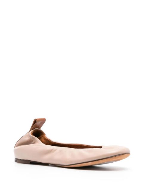 Lanvin leather ballerina shoes - Pink