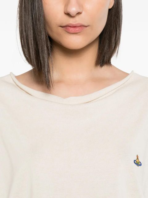 Vivienne Westwood logo-embroidered sweatshirt - Neutrals