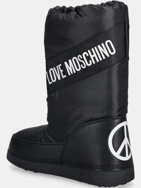 Love Moschino śniegowce kolor czarny JA24032G0NISA000