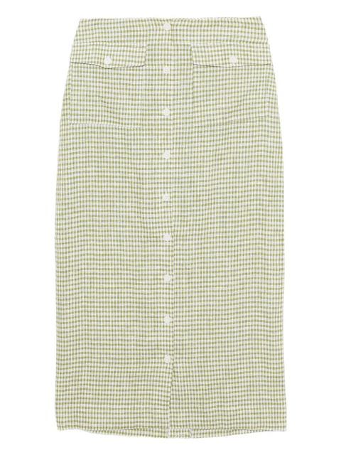 Reformation Britt skirt - Green - zdjęcie produktu nr 1